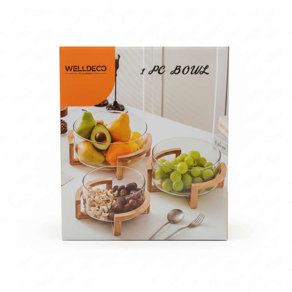 WELLDECO 1 PCS BOWL WITH STAND