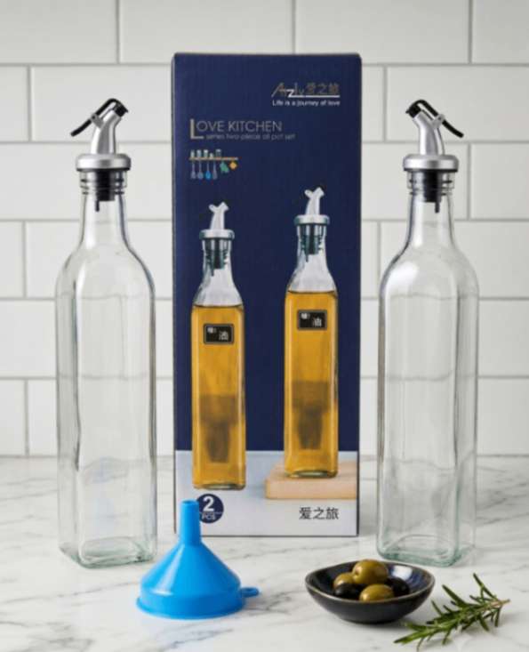 LOVE KITCHEN OIL BOTTLE 2 PEC SET