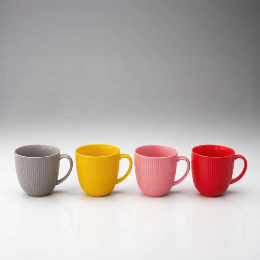 set of 6 cup mix color