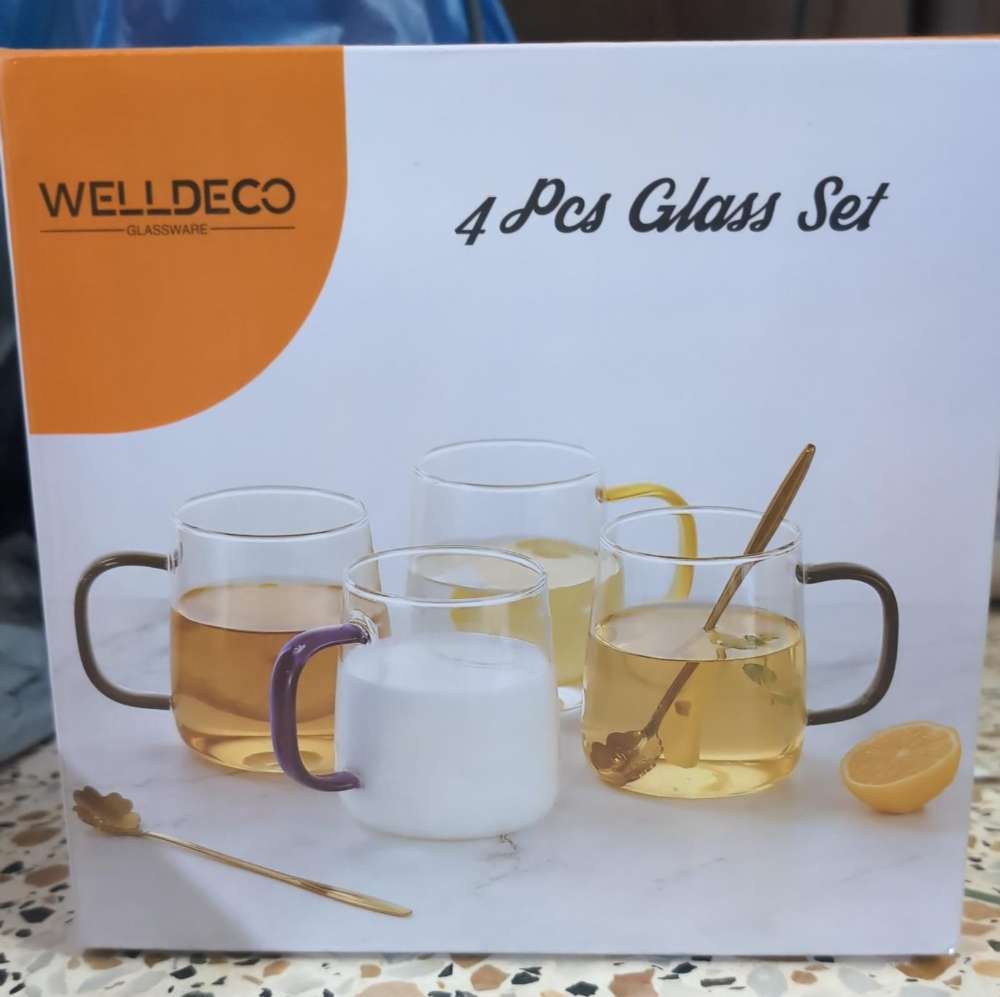 WELLDECO 4 PCS CUP SET