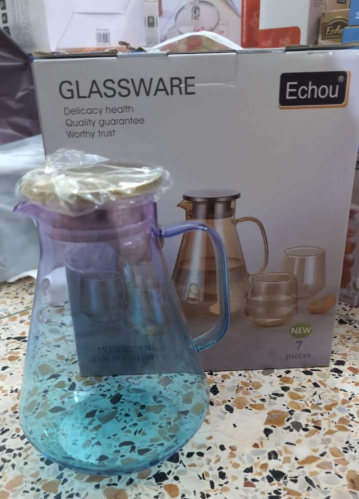 ECHOU WATER SET 1930ML/ 420ML PURPLE