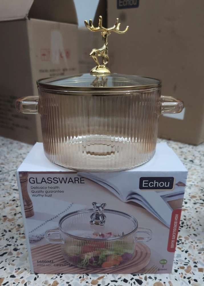 ECHOU CASSEROLE 1 PCS 1600ML GOLDEN