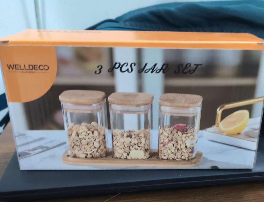 WELLDECO 3 PCS JAR SET SMALL