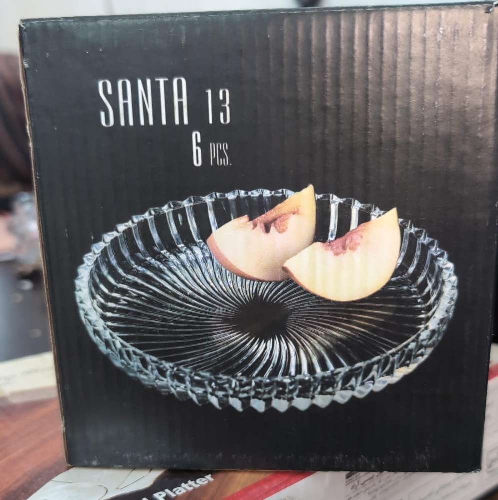 SANTA 6 PCS CIRCLE DISH