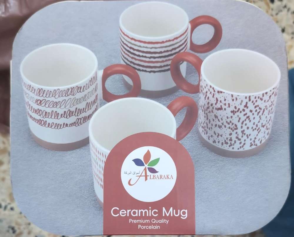 4 PCS CERAMIC MUG SET