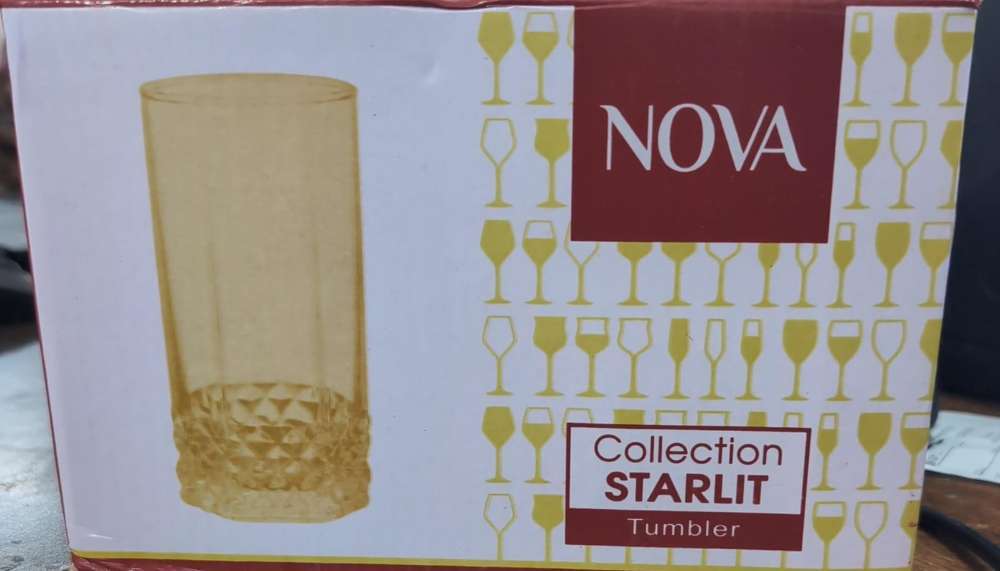 6 PCS GOLDEN NOVA GLASS SET